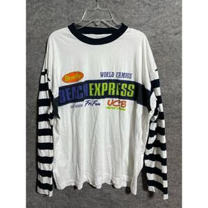 United Colors Of Benetton Beach Express Shirt Mens XL UCB Black White